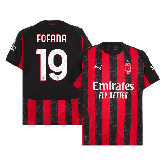 Camiseta de fútbol FOFANA #19 AC Milan Primera equipación 2025/26