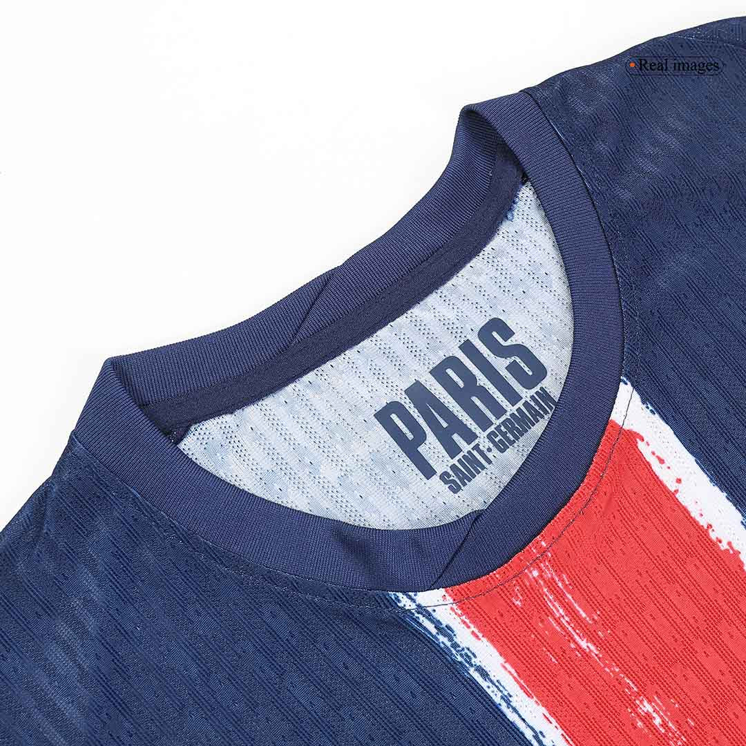 Auténtica camiseta de fútbol O.DEMBÉLÉ #10 PSG Local 2024/25 Azul marino - UCL