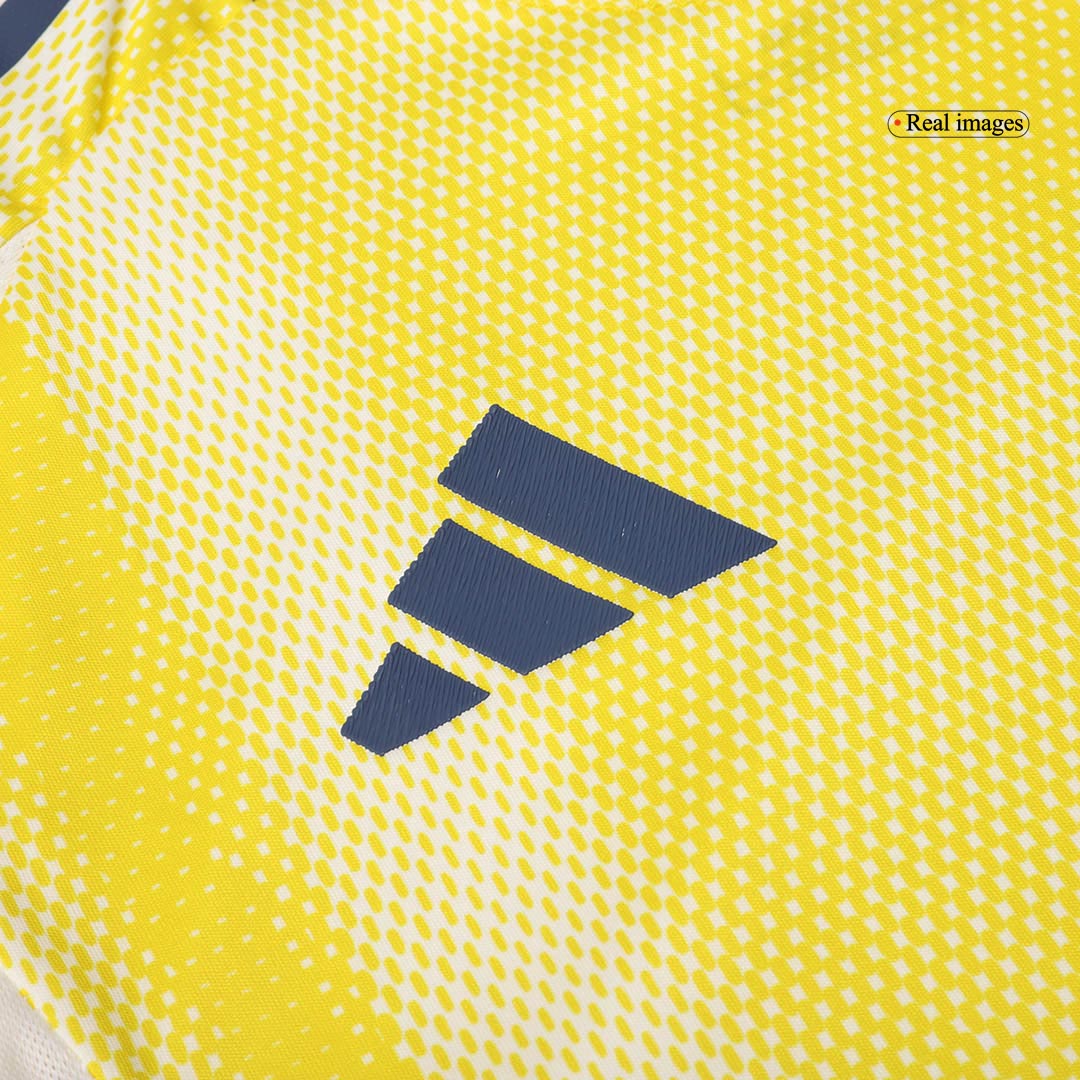 Camiseta de visitante auténtica de VLAHOVIĆ #9 de la Juventus 2024/25 - Patrocinador de Save The Children