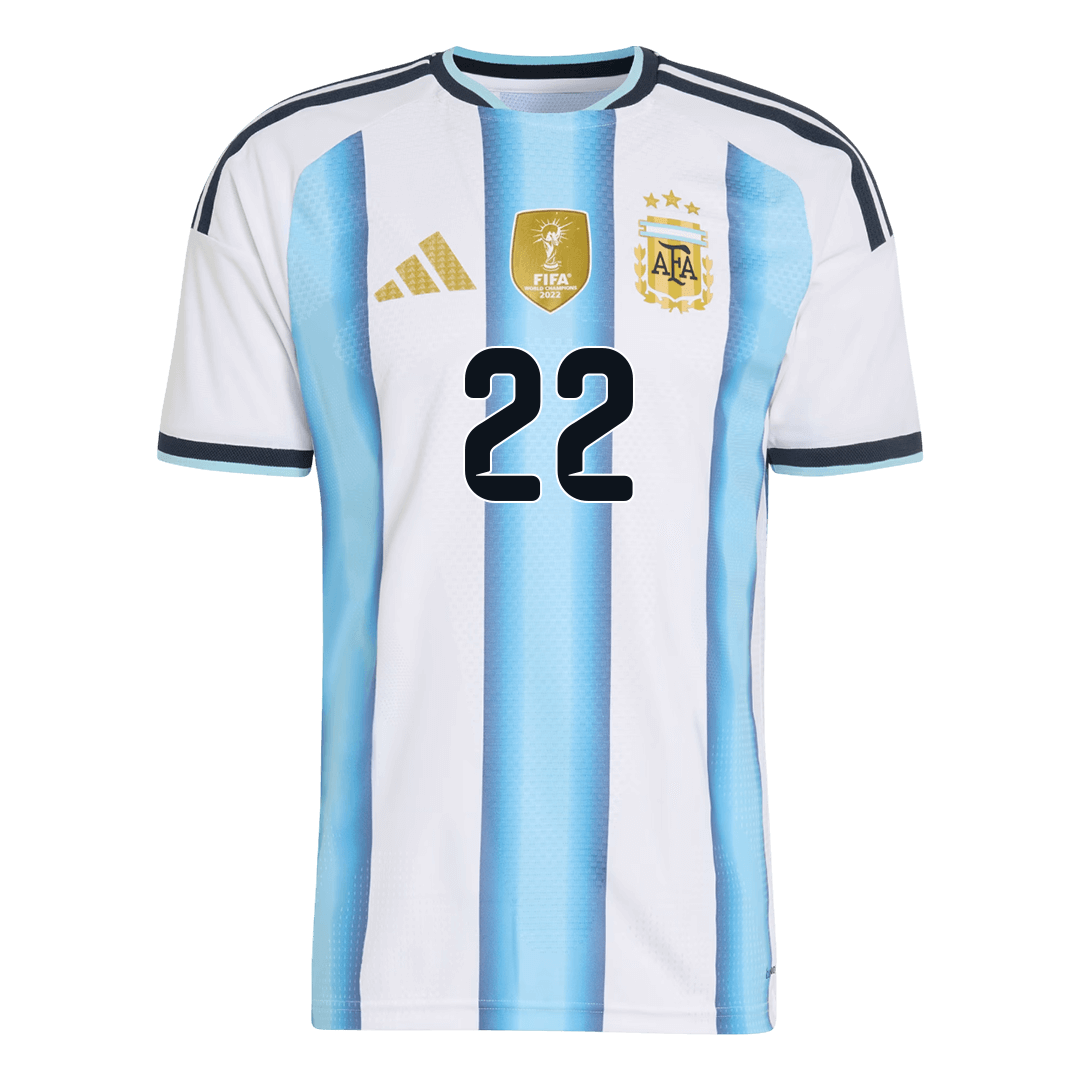 Camiseta de fútbol local auténtica de L. MARTÍNEZ #22 Argentina 2026