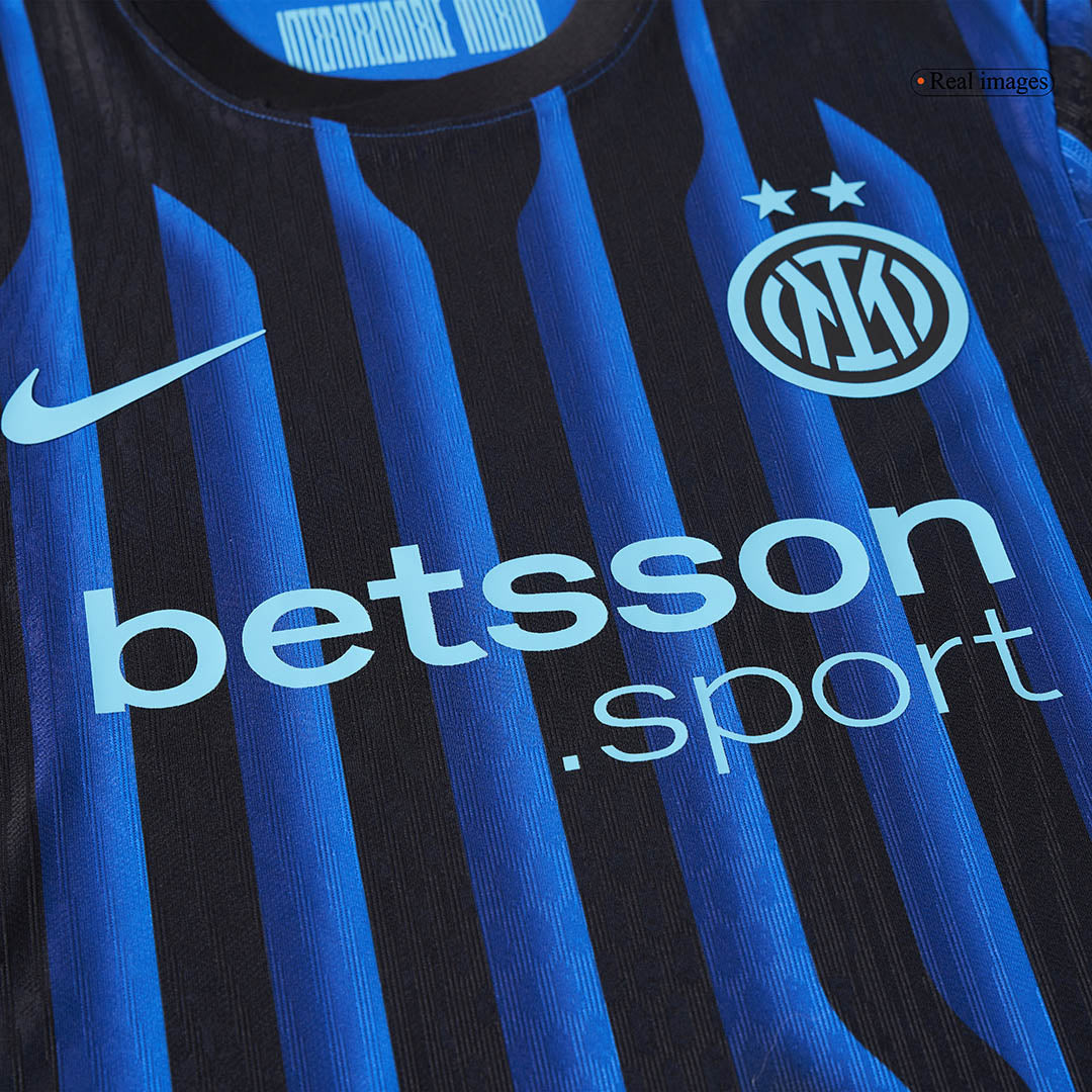 Camiseta de fútbol local auténtica DUMFRIES #2 del Inter de Milán 2025/26