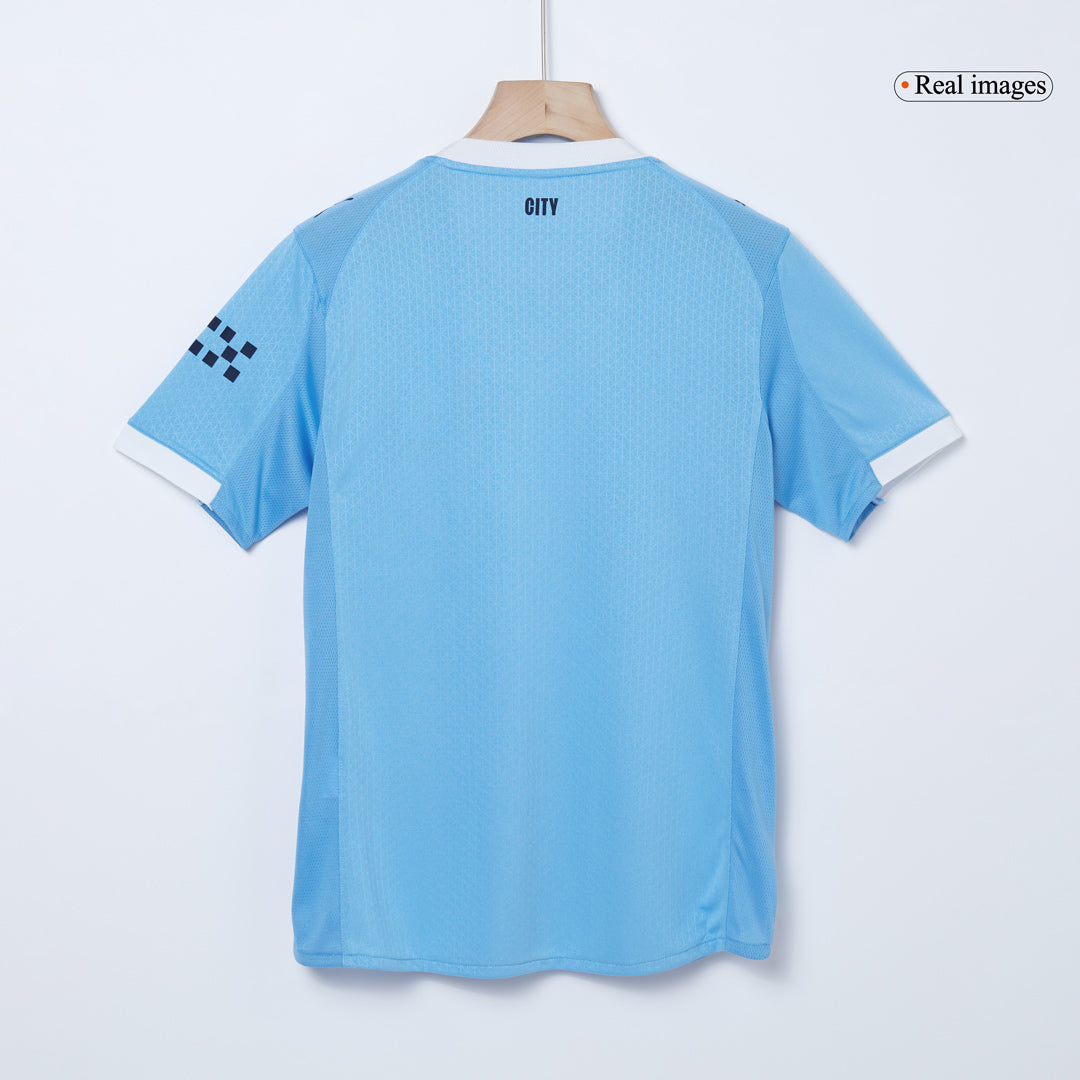 Camiseta de fútbol local auténtica de HAALAND #9 del Manchester City 2025/26, azul - Mundial de Clubes