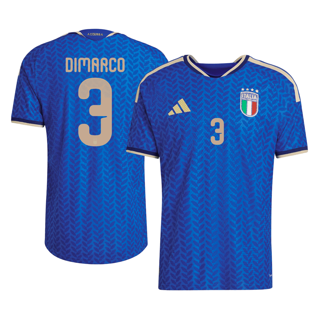 Camiseta de fútbol local auténtica de DIMARCO #3 Italia 2026
