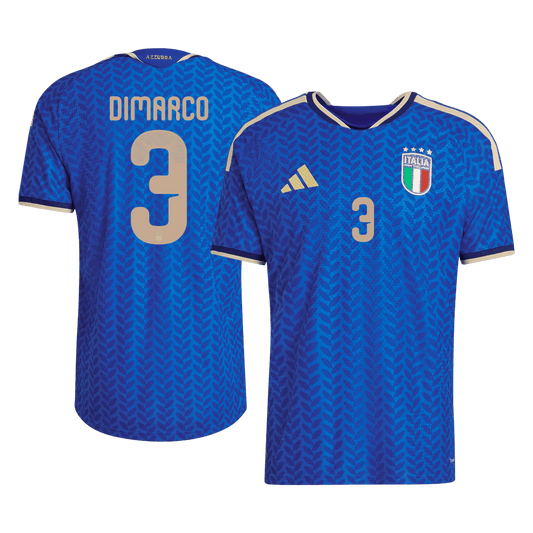 Camiseta de local de Italia para hombre, DIMARCO #3, Copa Mundial 2026 - Corte ajustado