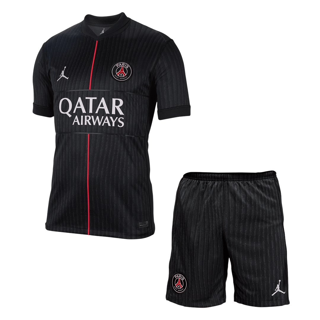 Kit de fútbol visitante del PSG (camiseta y pantalón corto) 2025/26