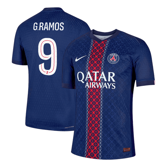 Camiseta de fútbol local auténtica G.RAMOS #9 del PSG 2025/26