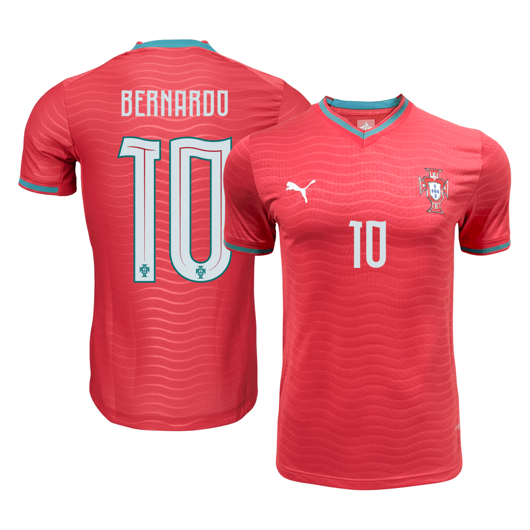 Camiseta de fútbol local auténtica de BERNARDO #10 Portugal 2026