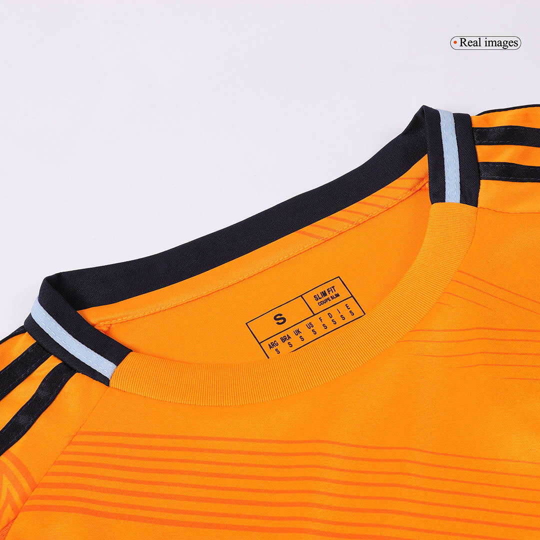Camiseta de fútbol de manga larga de visitante del Real Madrid (talla grande)