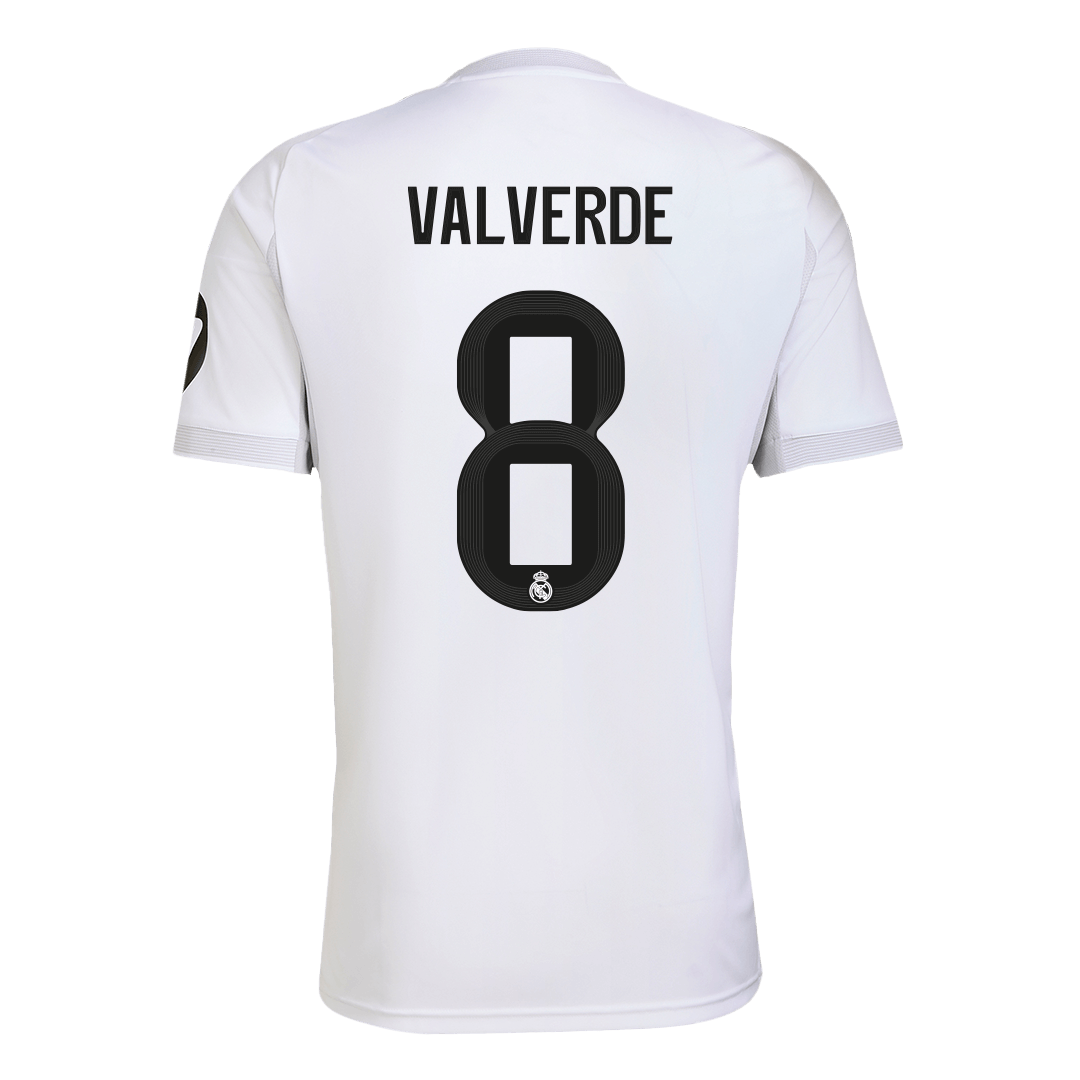 Camiseta de fútbol local del Real Madrid VALVERDE #8 2025/26 (talla grande)