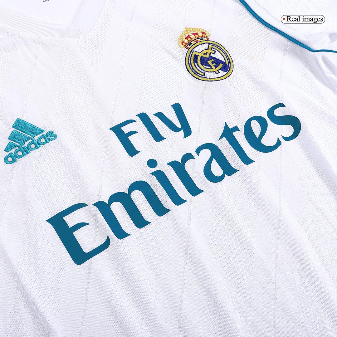 Camiseta de fútbol vintage de local del Real Madrid Benzema #9 2017/18