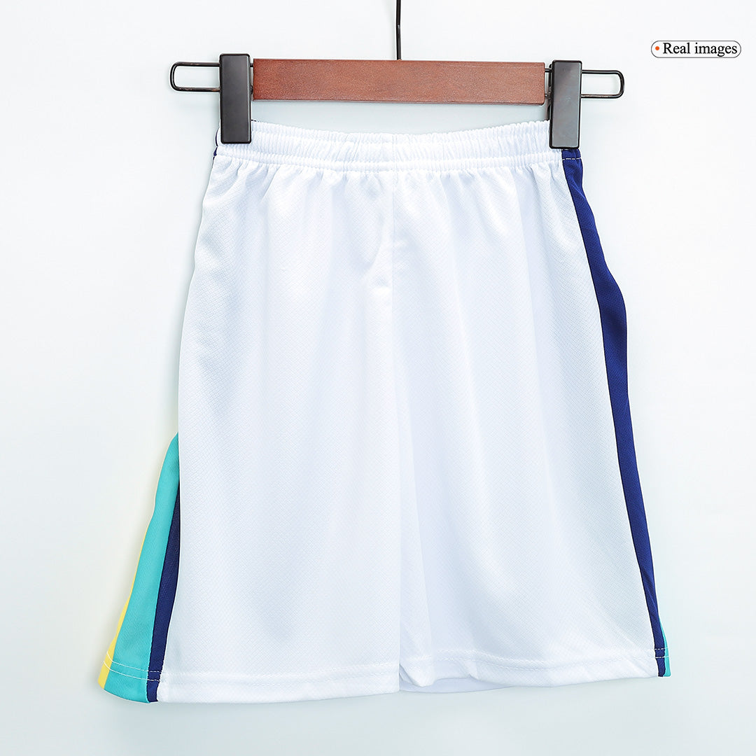 Kit de fútbol visitante de Brasil para niños (camiseta, pantalón corto y medias) Copa América 2024