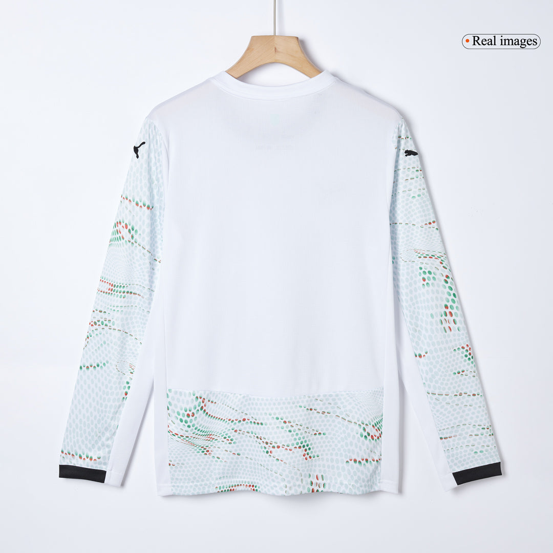 Camiseta de fútbol de manga larga de visitante de Portugal 2025, blanca