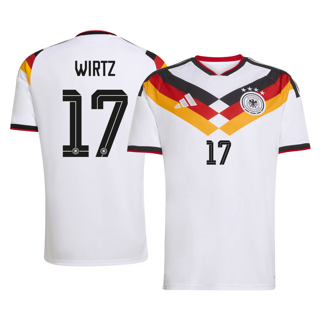Camiseta de local de Alemania WIRTZ para hombre, número 17, Copa del Mundo 2026
