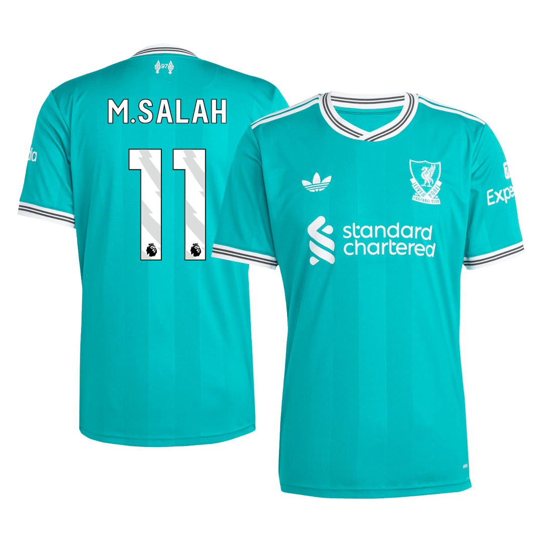 Camiseta de fútbol de visitante del Liverpool n.° 11 de M.SALAH 2025/26