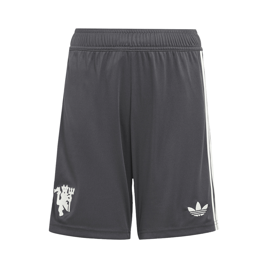 Kit de fútbol visitante del Manchester United para hombre (camiseta y pantalón corto)