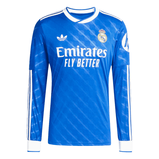 Camiseta de fútbol de la tercera equipación del Real Madrid 2025/26, manga larga (talla grande)