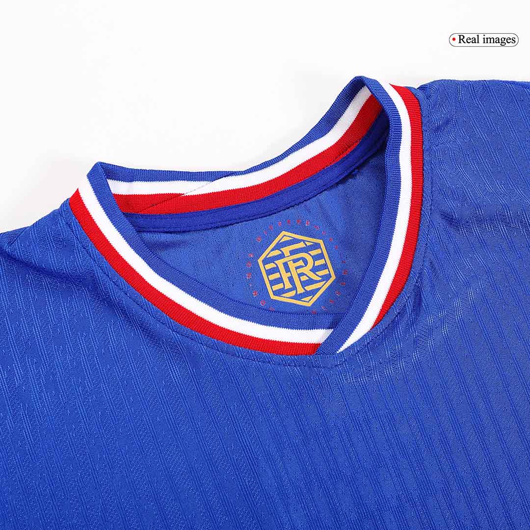 Camiseta de fútbol local auténtica de Francia MBAPPÉ #10 de la Eurocopa 2024