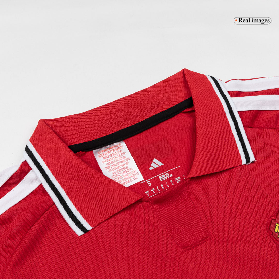 Camiseta de local del Manchester United, temporada 26/27, color rojo.