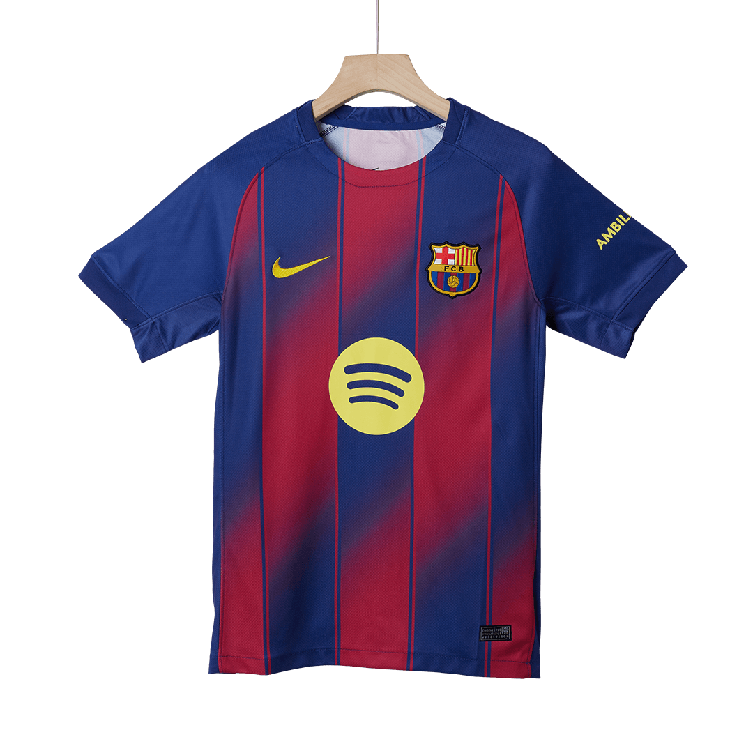 Camiseta de fútbol local CUBARSÍ #2 del Barcelona 2025/26 roja y azul - UCL