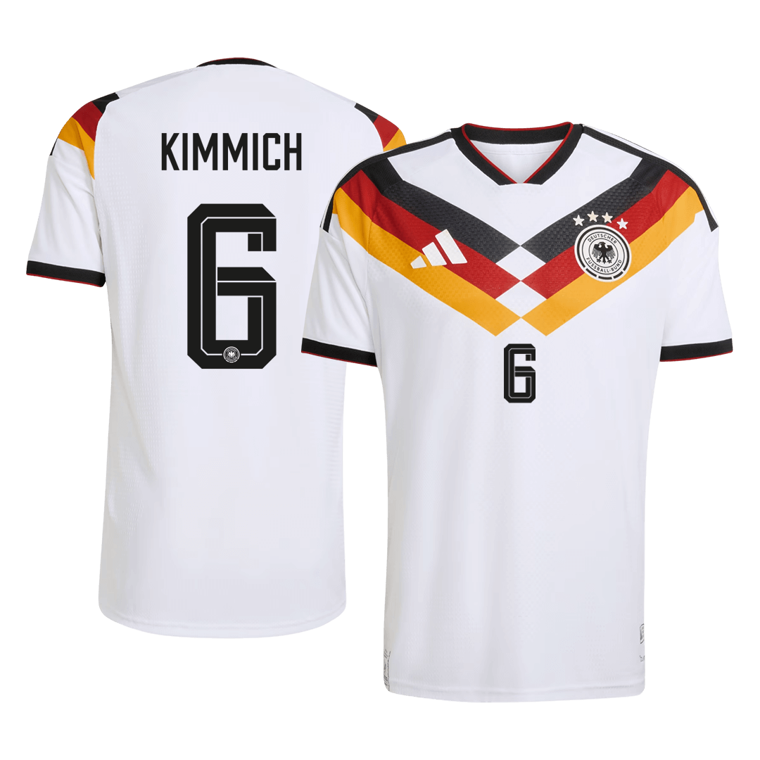 Camiseta de fútbol local auténtica de KIMMICH #6 de Alemania 2026