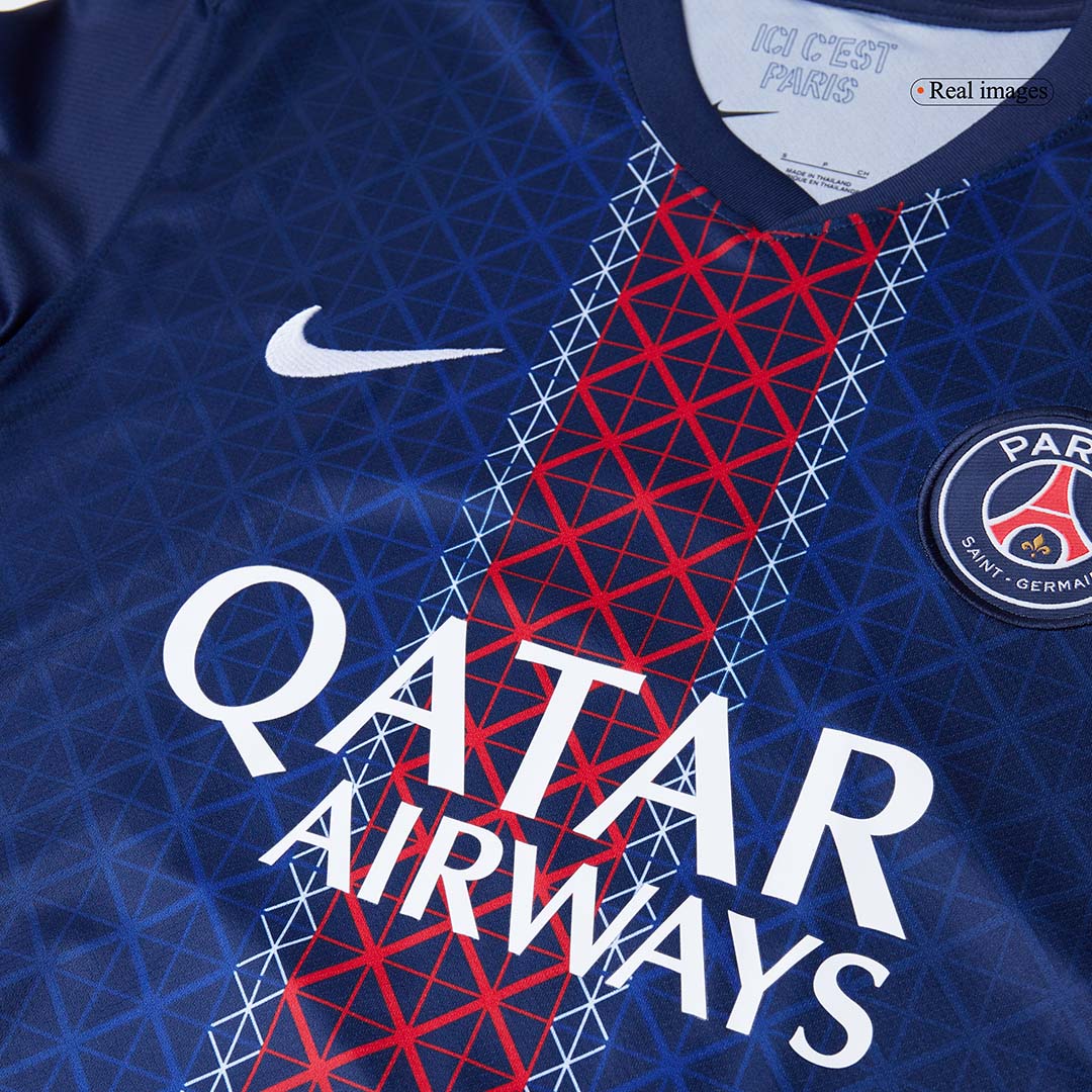 Camiseta de fútbol local B.BARCOLA #29 PSG 2025/26 Azul marino
