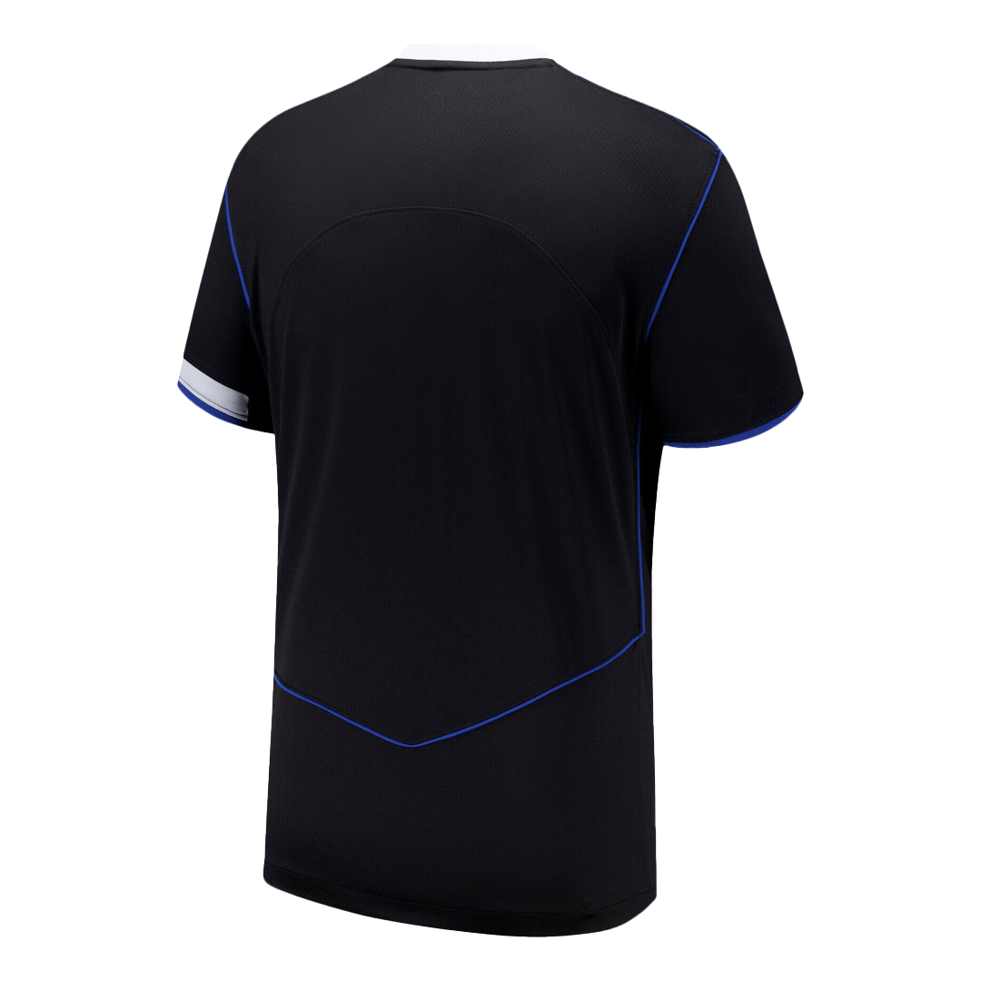 Kit de fútbol visitante del Chelsea (camiseta, pantalones cortos y calcetines) 2025/26
