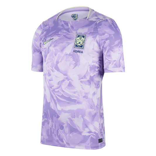 Camiseta de visitante de Corea del Sur para el Mundial 2026, color morado.