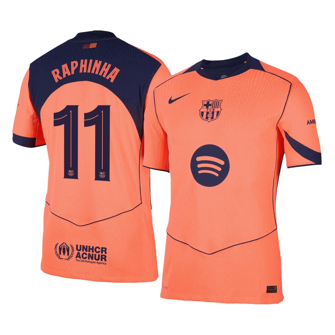 Camiseta de fútbol de visitante RAPHINHA #11 del Barcelona 2025/26