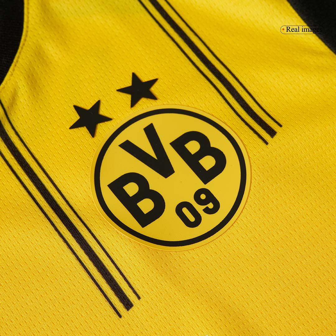 Kit de camiseta de fútbol local del Borussia Dortmund para niños (camiseta, pantalón corto y calcetines)