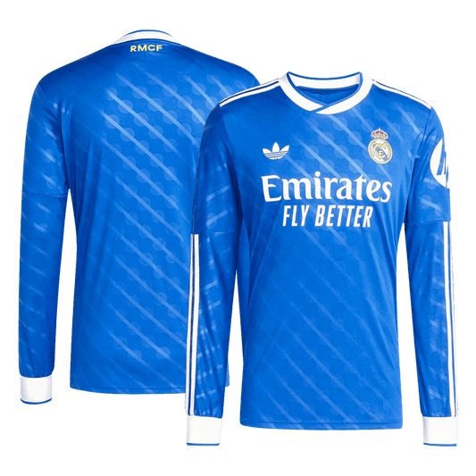 Camiseta de fútbol de la tercera equipación del Real Madrid 2025/26, manga larga