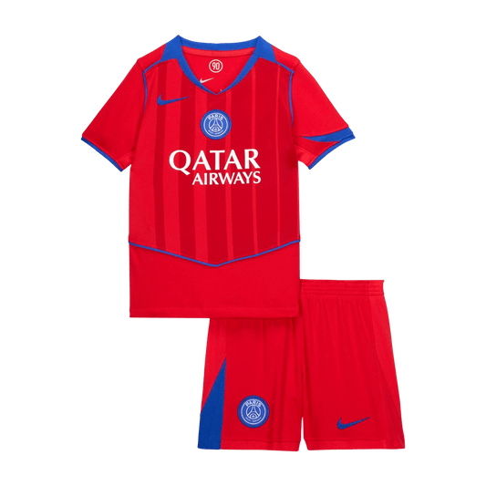 Kit de fútbol visitante del PSG para niños (Kit y pantalón corto) 2025/26