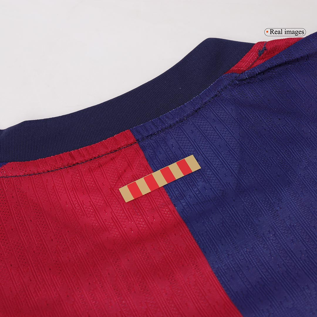 Camiseta de fútbol local auténtica del Barcelona 2024/25 RAPHINHA #11, roja y azul - UCL