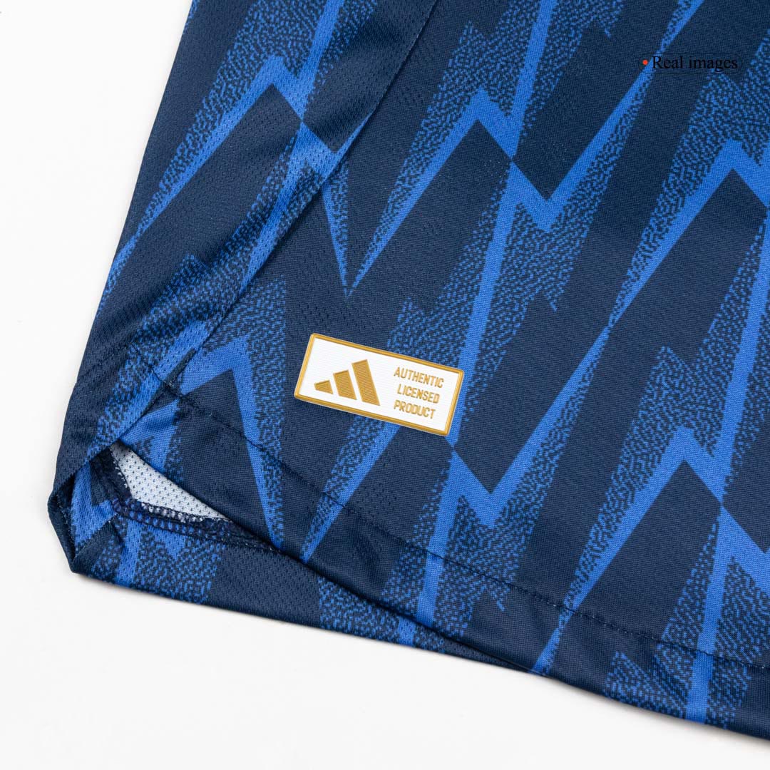 Camiseta de fútbol visitante auténtica del Arsenal ØDEGAARD #8 2025/26 Azul