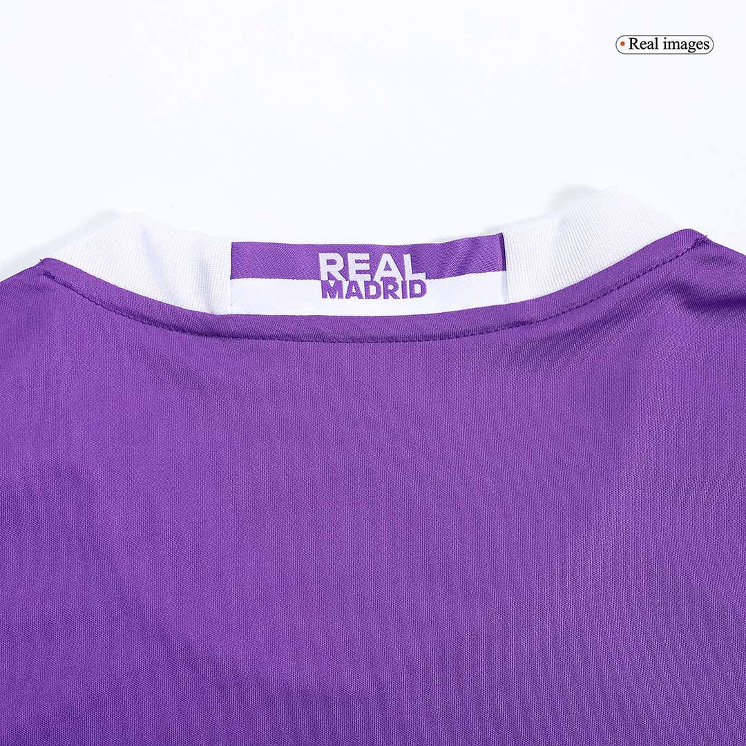 Camiseta de fútbol vintage de manga larga ModriĆ #19 de visitante del Real Madrid 2016/17