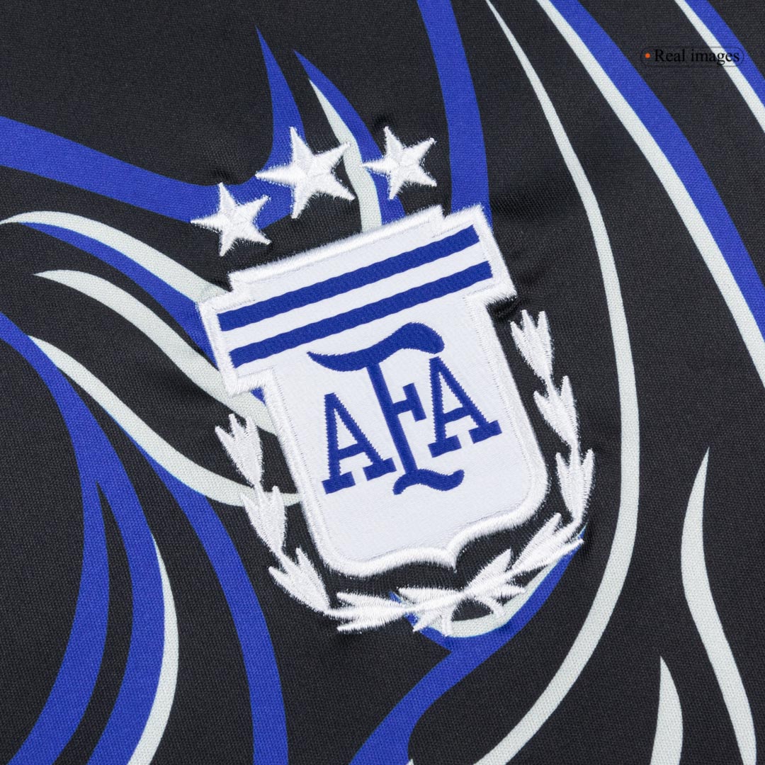Camiseta de visitante de MESSI #10 de Argentina para el Mundial 2026, color negro.