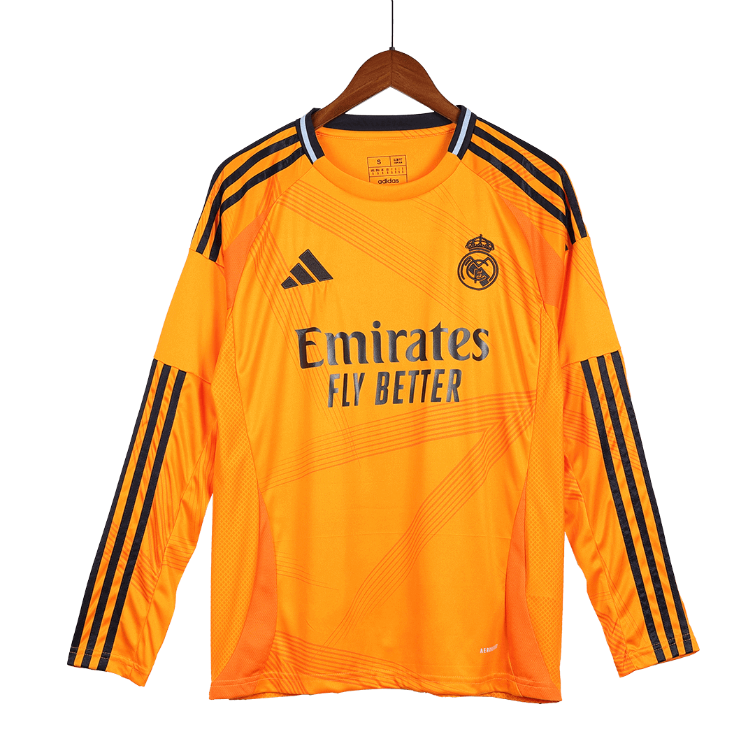 Camiseta de fútbol de manga larga de visitante del Real Madrid