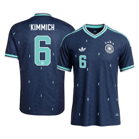 Camiseta de fútbol KIMMIC #6 Alemania, visitante, Copa Mundial 2026, azul marino