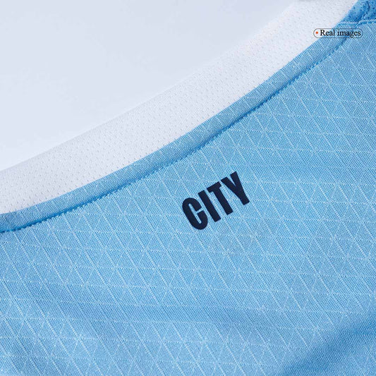 Camiseta de fútbol local auténtica de HAALAND #9 del Manchester City 2025/26, azul - Mundial de Clubes
