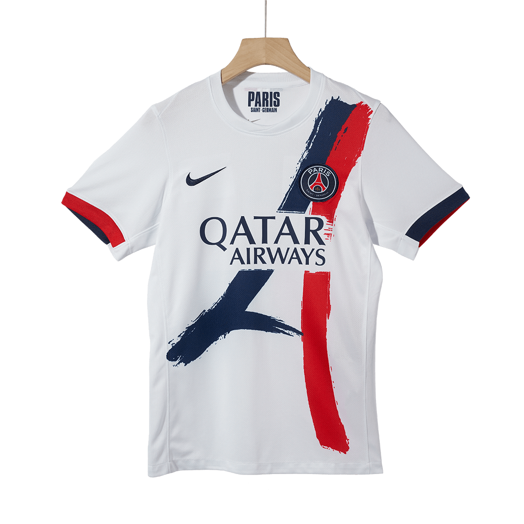 Camiseta de visitante KVARATSKHELIA #7 del PSG 2024/25, blanca - UCL