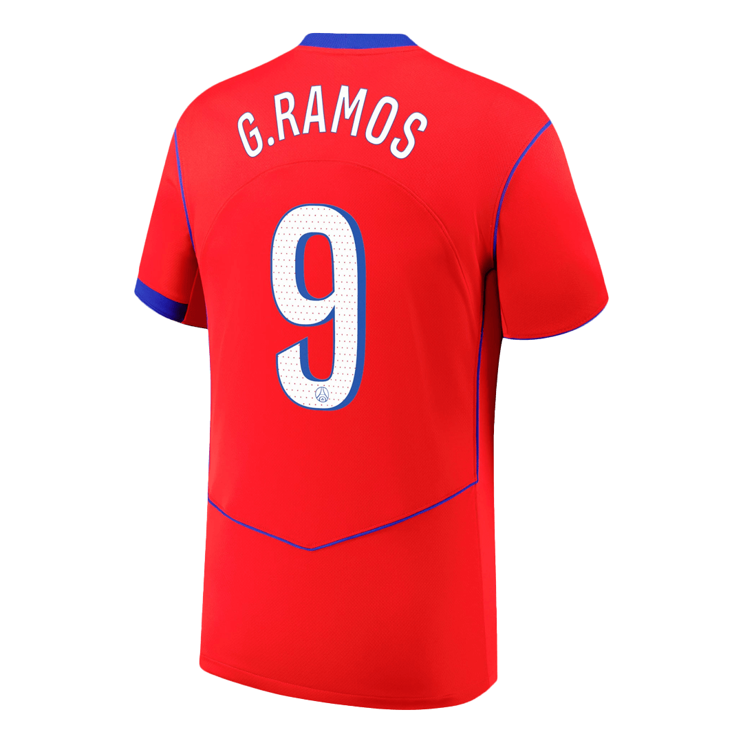 Camiseta de fútbol de visitante G.RAMOS #9 del PSG 2025/26