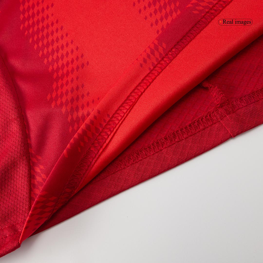 Kit de fútbol local del Bayern Múnich para niño (camiseta y pantalones cortos), color rojo