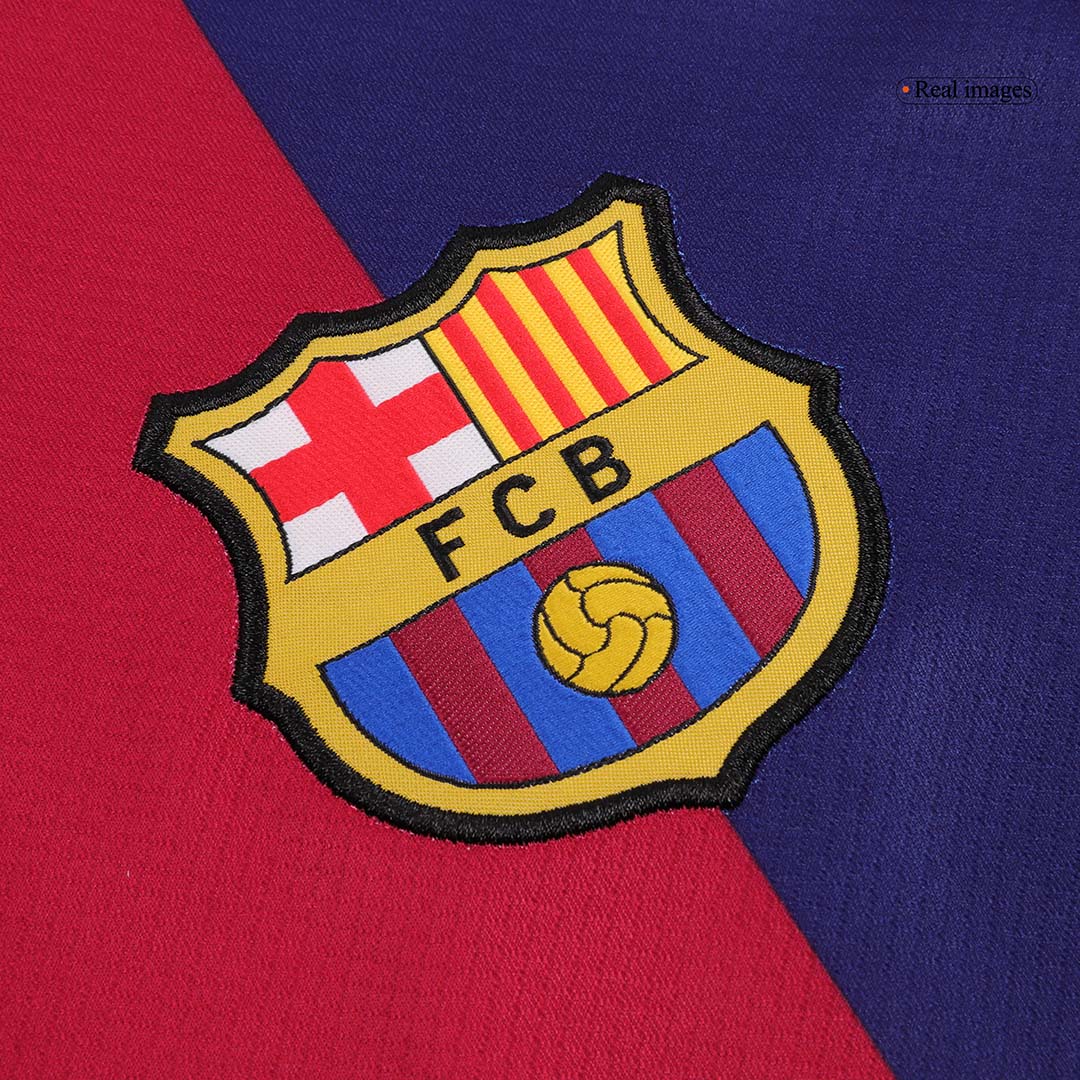Camiseta de fútbol local del Barcelona LAMINE YAMAL #19 2024/25 - Logotipo de Spotify sin texto