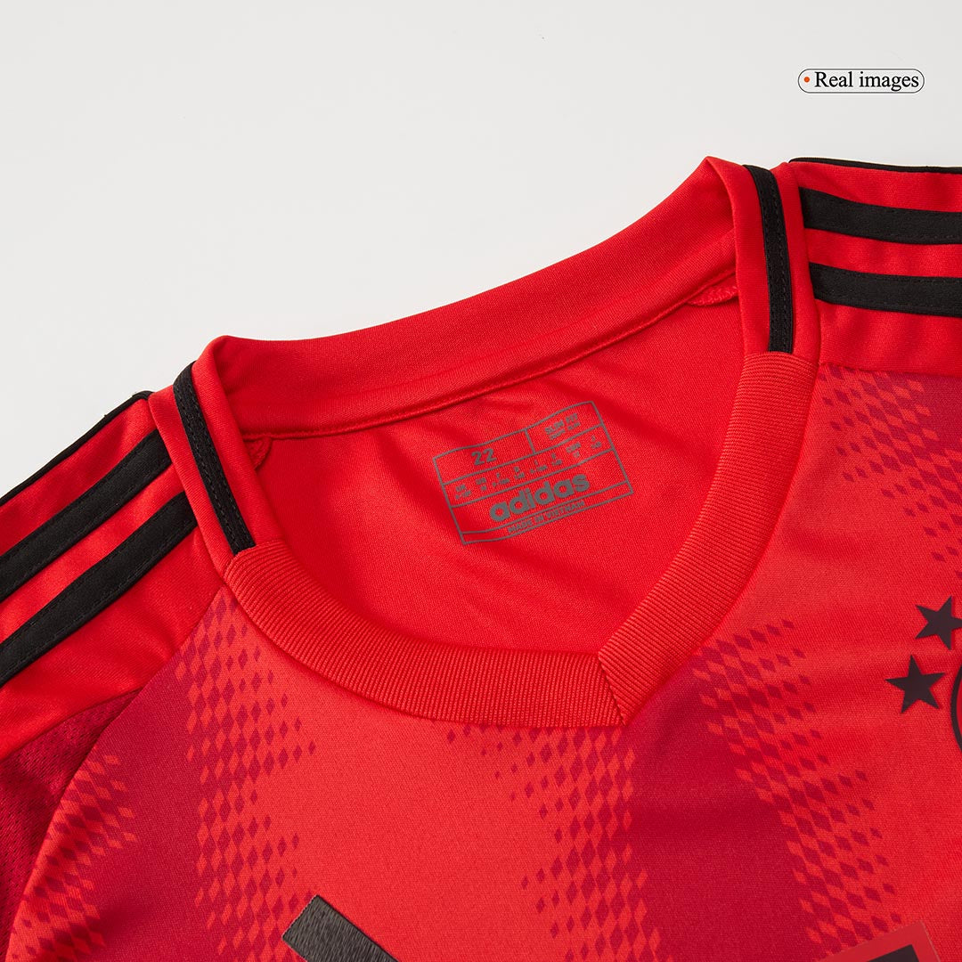 Kit de camiseta de fútbol local del Bayern Múnich para niños (camiseta, pantalones cortos y calcetines) rojo