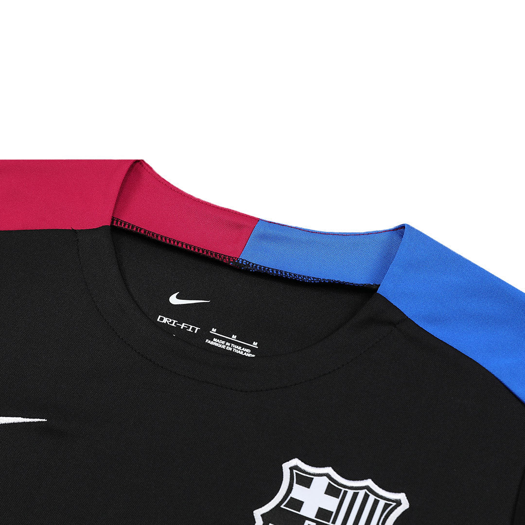 Kit de camiseta de fútbol del Barcelona para antes del partido (camiseta y pantalón corto) 2024/25