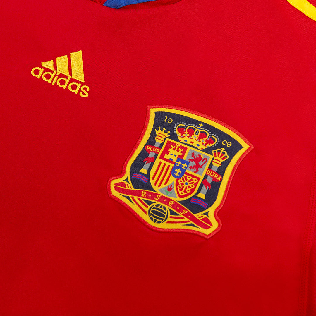 Camiseta retro de fútbol local de España XAVI #8 2010