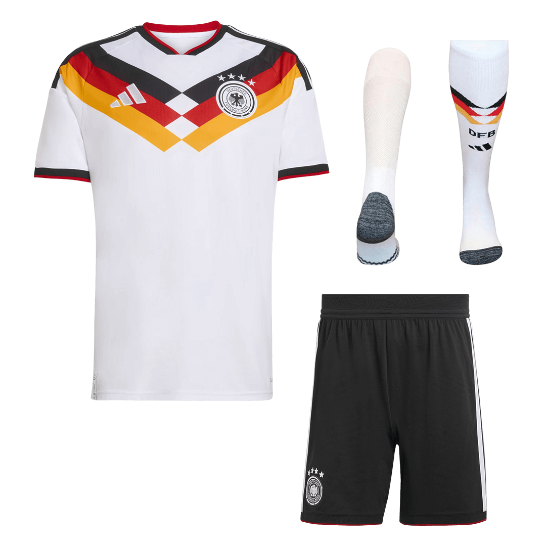 Equipación de local de la selección hombre de Alemania (camiseta + pantalón corto + calcetines) para el Mundial 2026