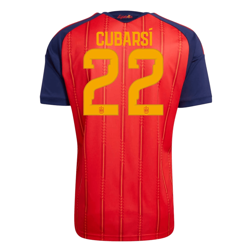 Auténtica camiseta de local de la selección española de fútbol de Cubasí #22, temporada 2026
