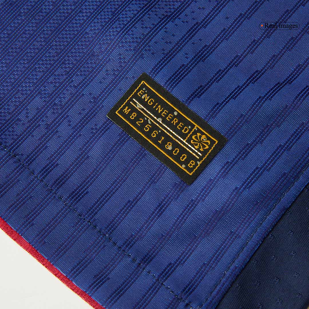 Camiseta de fútbol local auténtica del Barcelona x Travis Scott 2024/25, roja y azul