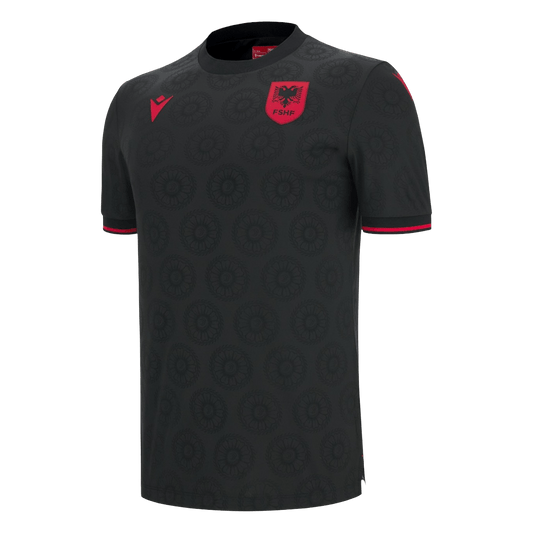 Camiseta de Albania (tercera equipación) para el Mundial de Fútbol 2026, color negro.