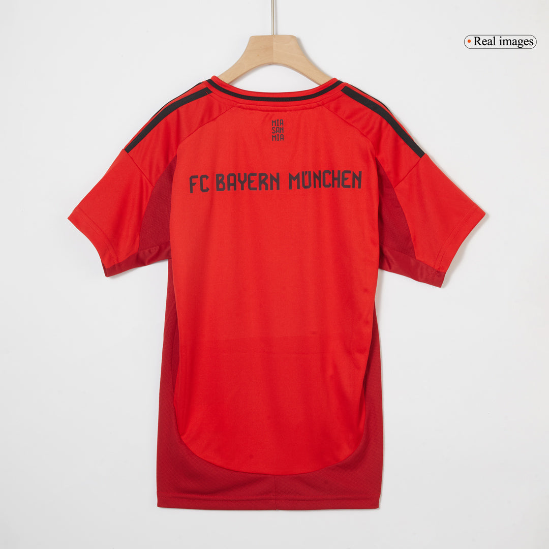 Kit de camiseta de fútbol local del Bayern Múnich para niños (camiseta, pantalones cortos y calcetines) rojo